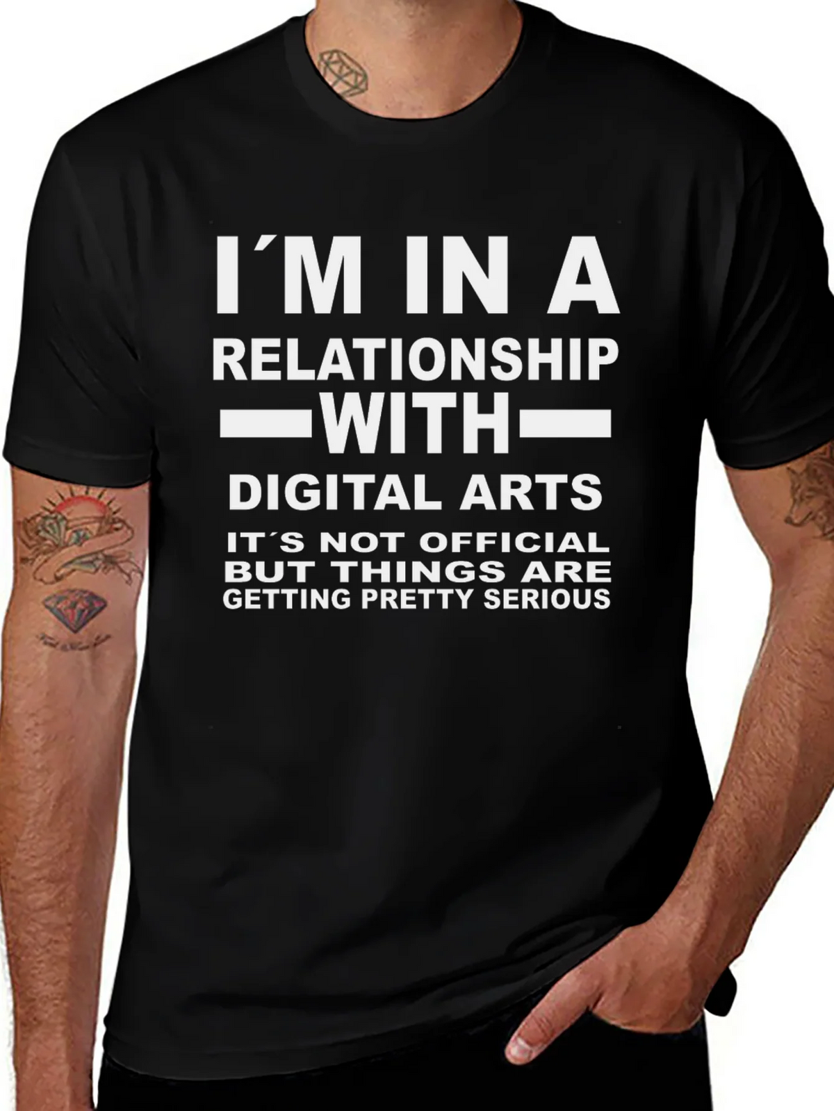 Digital Arts Relationship T-Shirt - Novelty Graphic Tee product image 1