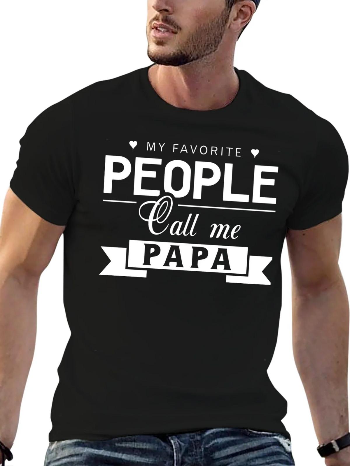 My Favorite People Call Me Papa T-Shirt product image 6