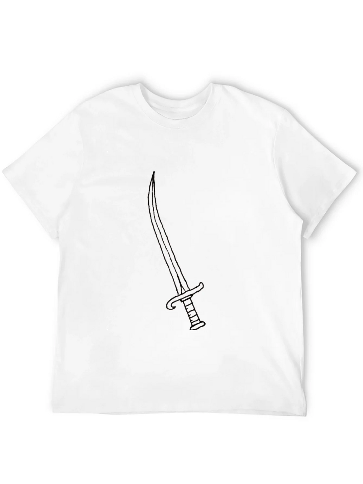 Black T-Shirt with Sword Design product image 3