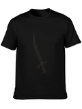Black T-Shirt with Sword Design product image 1
