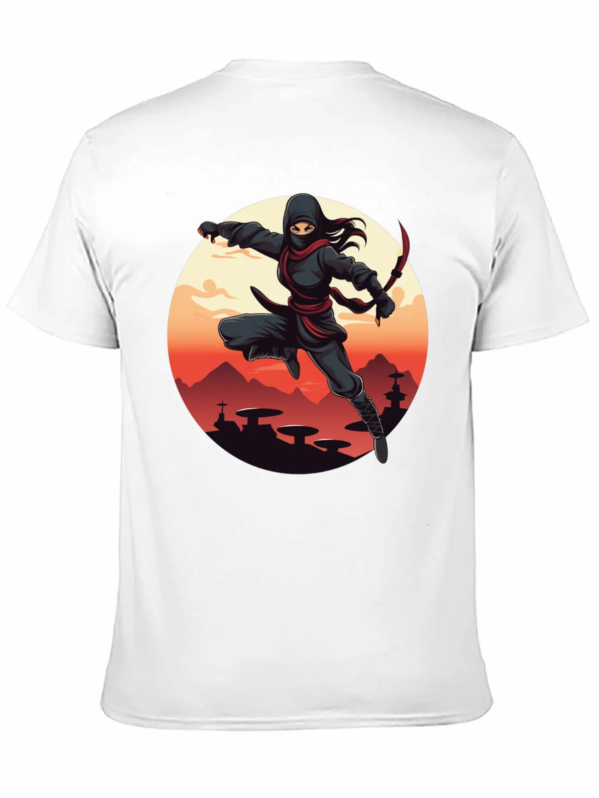Ninja Graphic Tee - Unisex Black T-Shirt product image 7