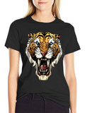 Roaring Tiger Graphic Tee - Bold Black T-Shirt product image 1