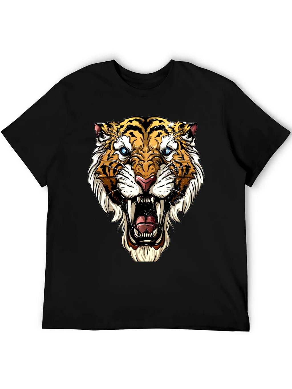 Roaring Tiger Graphic Tee - Bold Black T-Shirt product image 3