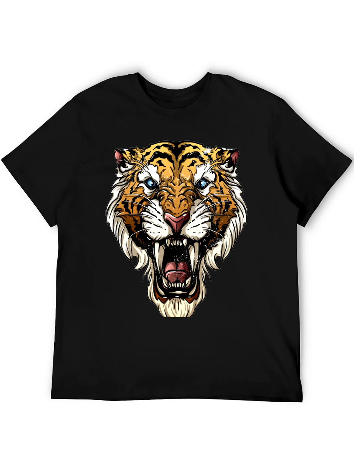 Roaring Tiger Graphic Tee - Bold Black T-Shirt product image 3