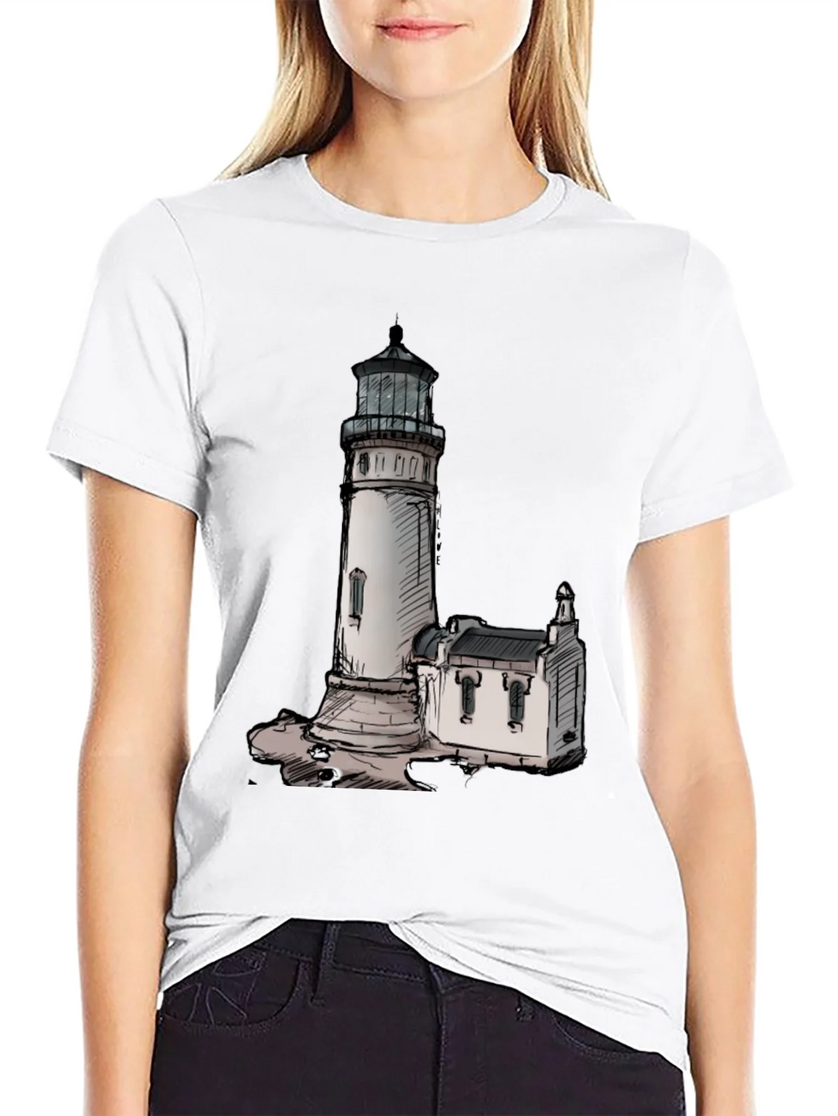 Lighthouse Graphic Tee - Coastal Style product image 8
