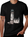 Lighthouse Graphic Tee - Coastal Style product image 1