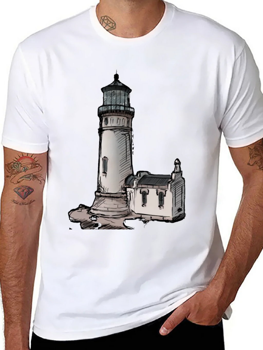 Lighthouse Graphic Tee - Coastal Style product image 7