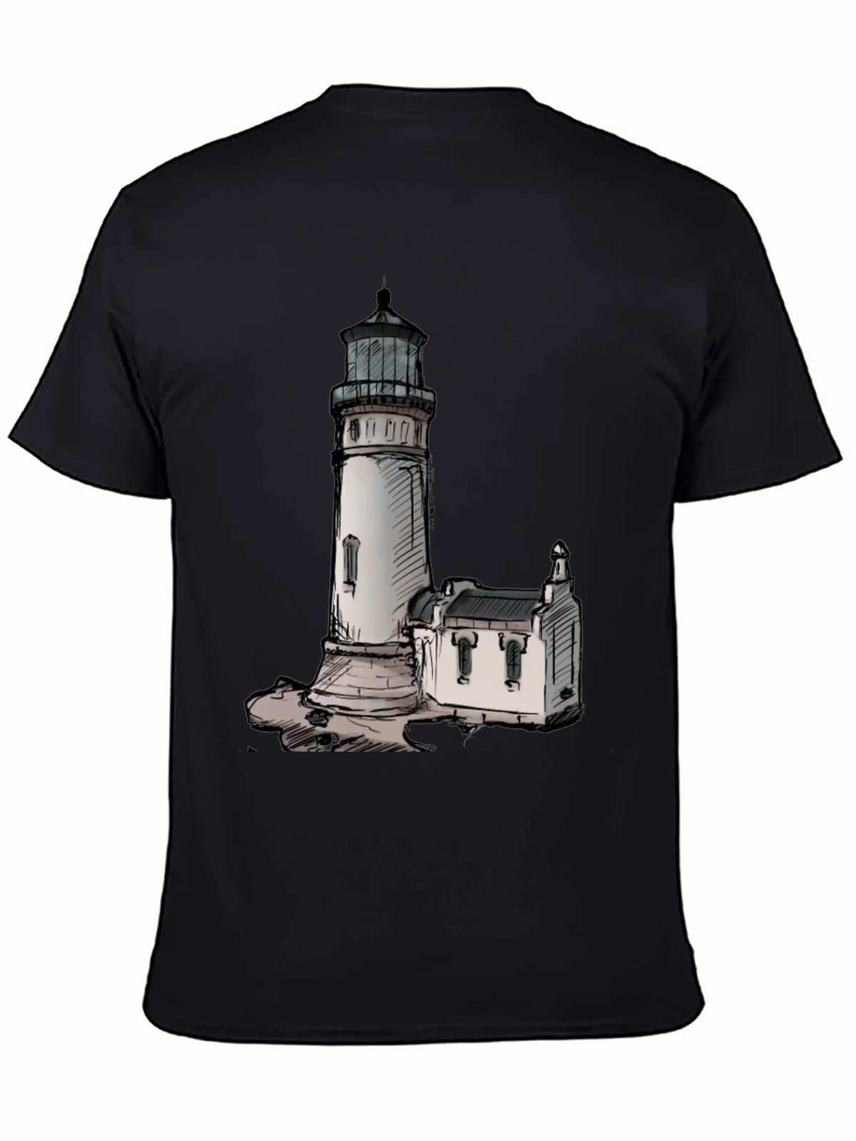 Lighthouse Graphic Tee - Coastal Style product image 4