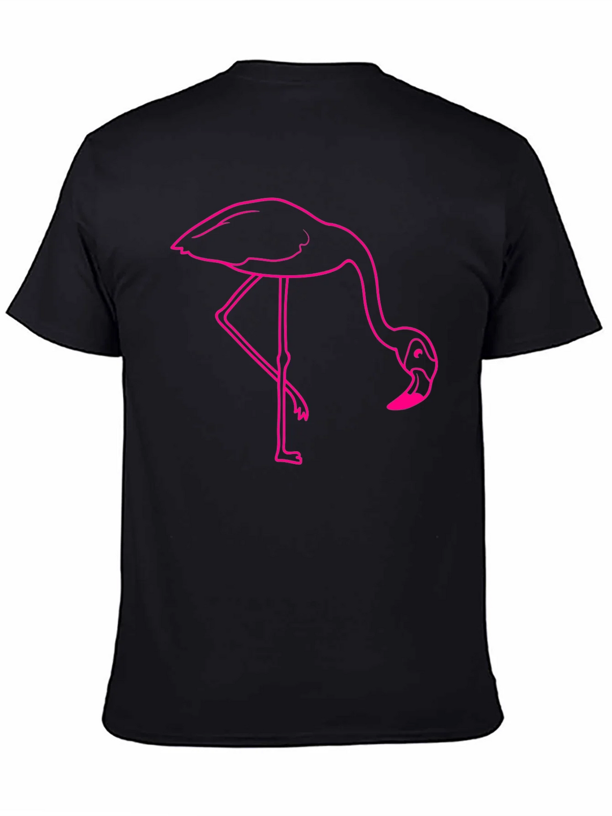 Flamingo Graphic Tee - Casual Black T-Shirt product image 3