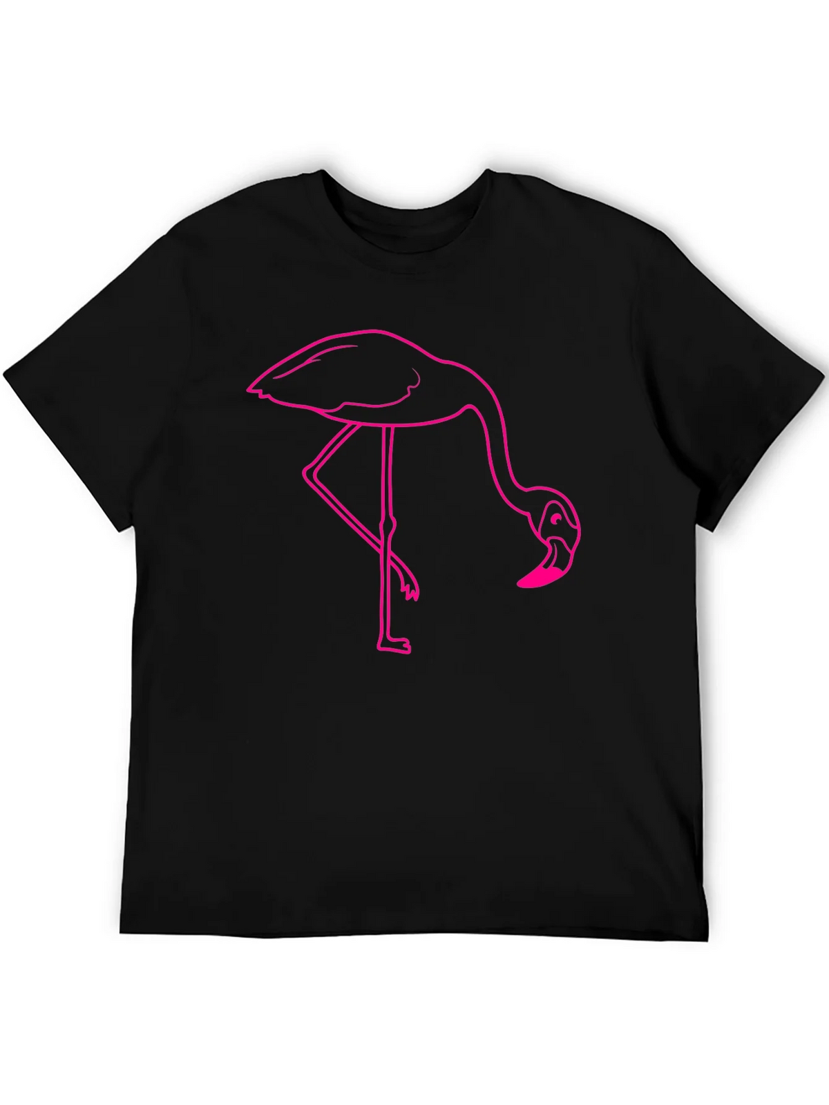 Flamingo Graphic Tee - Casual Black T-Shirt product image 4