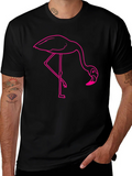 Flamingo Graphic Tee - Casual Black T-Shirt product image 1