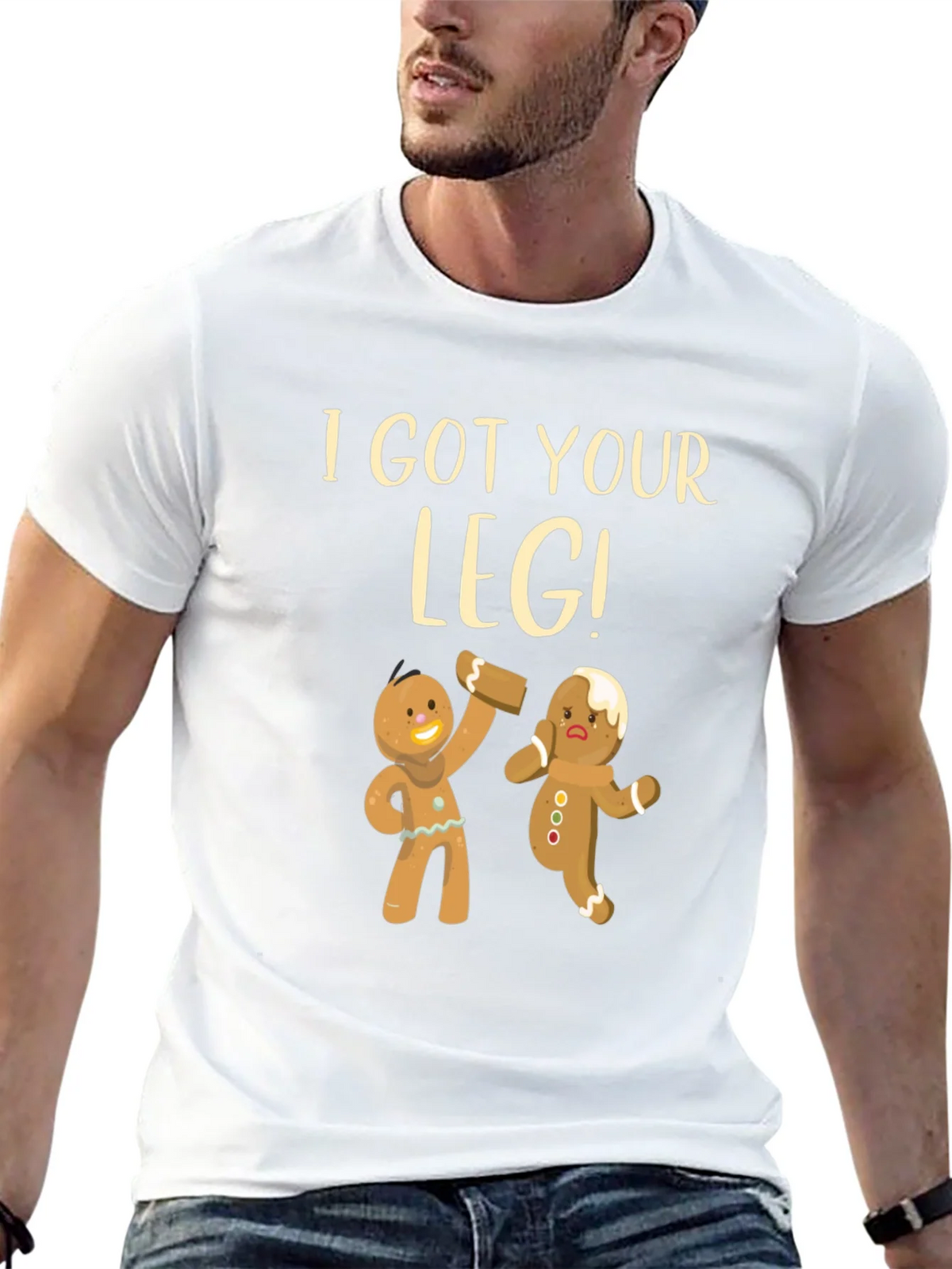 I Got Your Leg! Funny Gingerbread T-Shirt product image 10