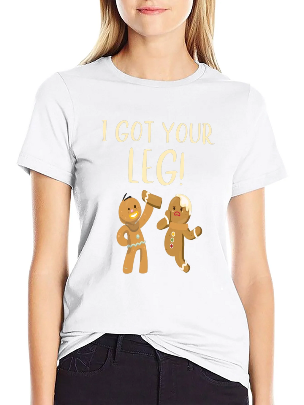 I Got Your Leg! Funny Gingerbread T-Shirt product image 6