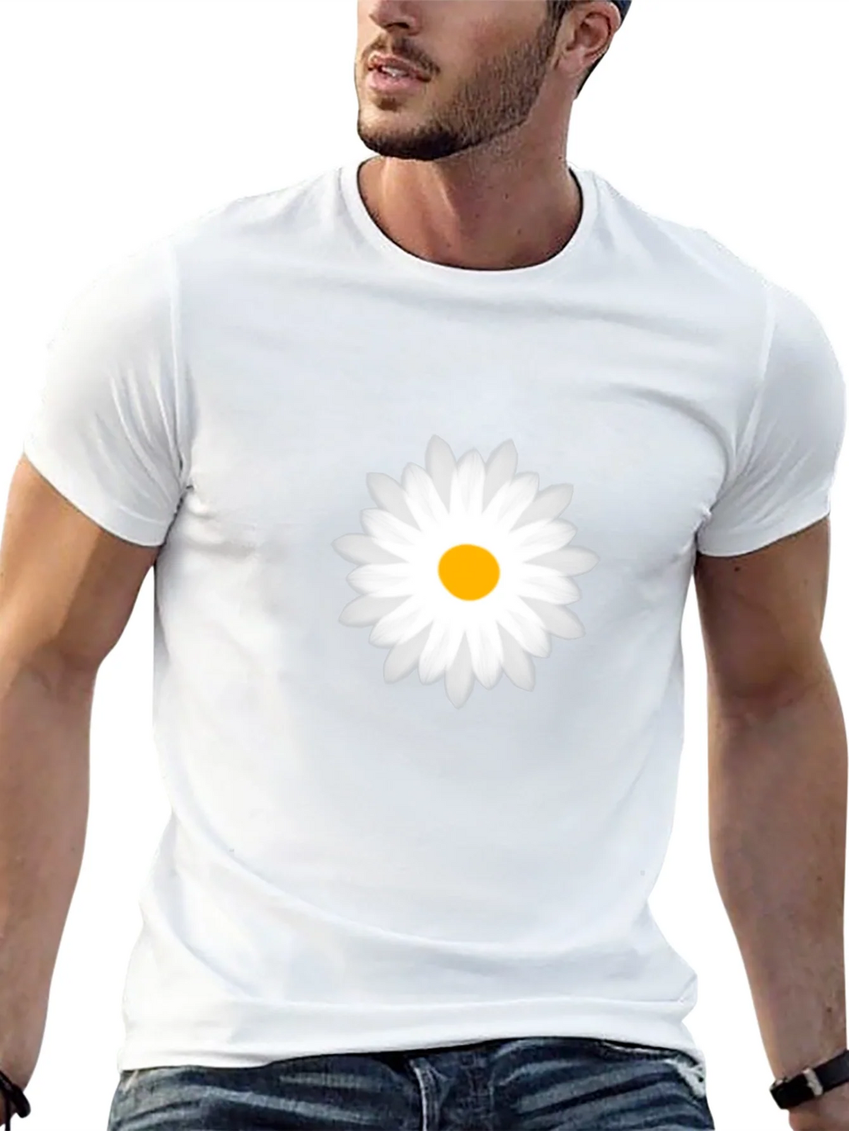 Daisy Graphic Black T-Shirt - Soft Cotton Blend product image 12