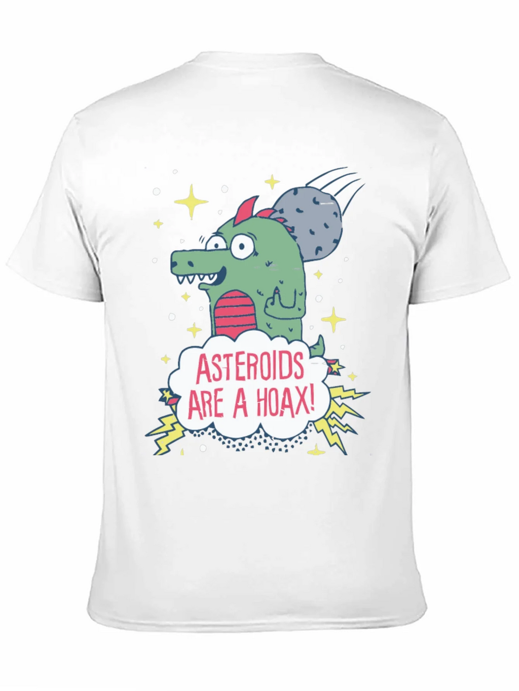 Asteroids Are a Hoax T-Shirt product image 2