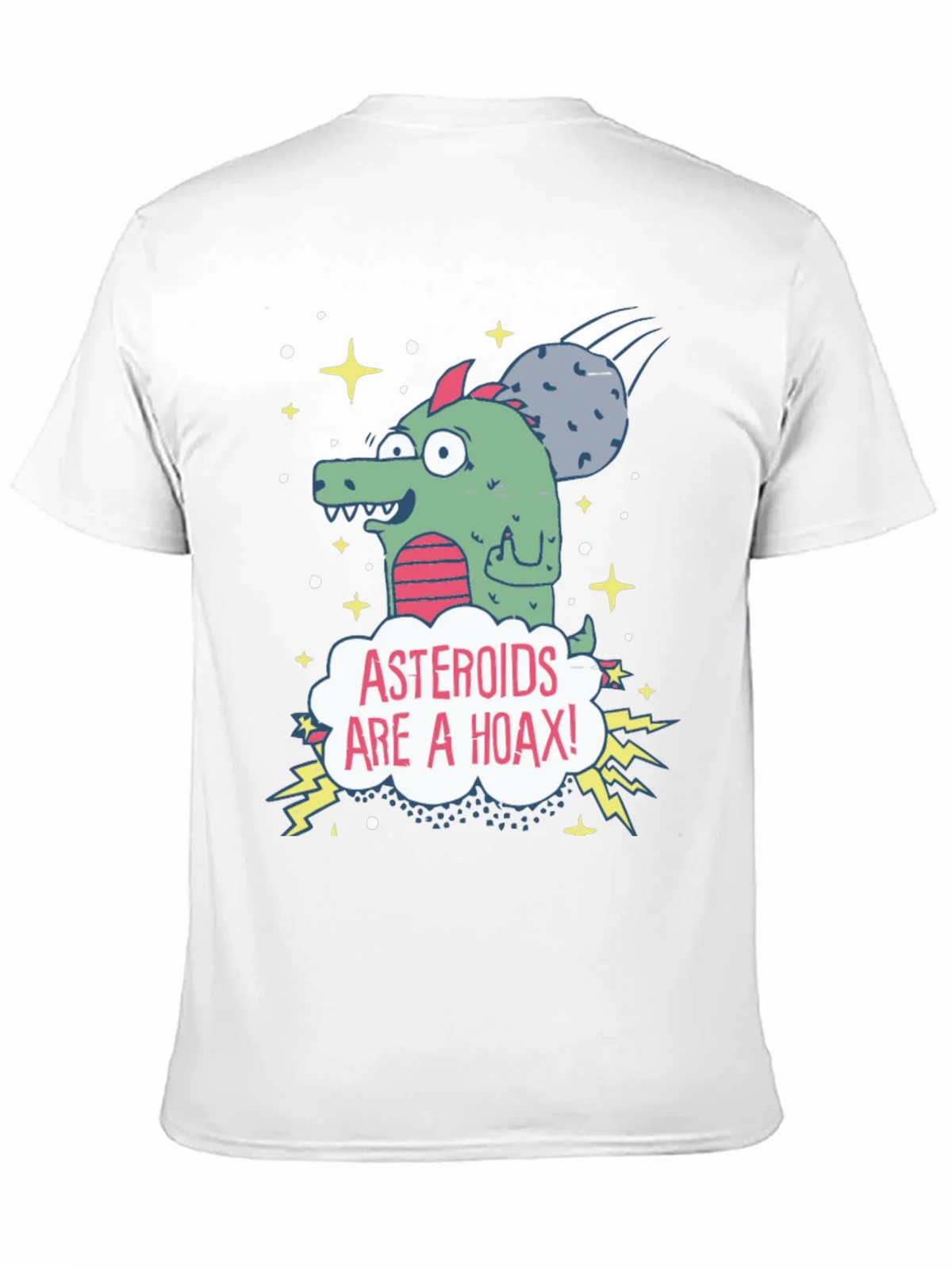 Asteroids Are a Hoax T-Shirt product image 2