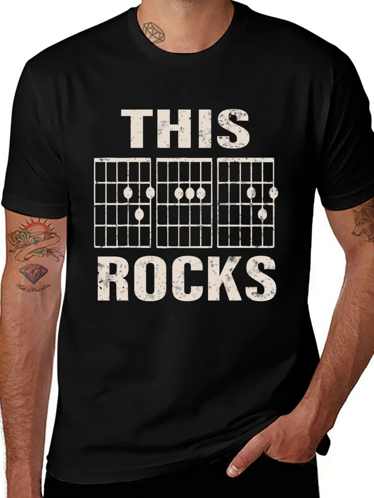 Guitar Chord T-Shirt - This Rocks Graphic Tee product image 1