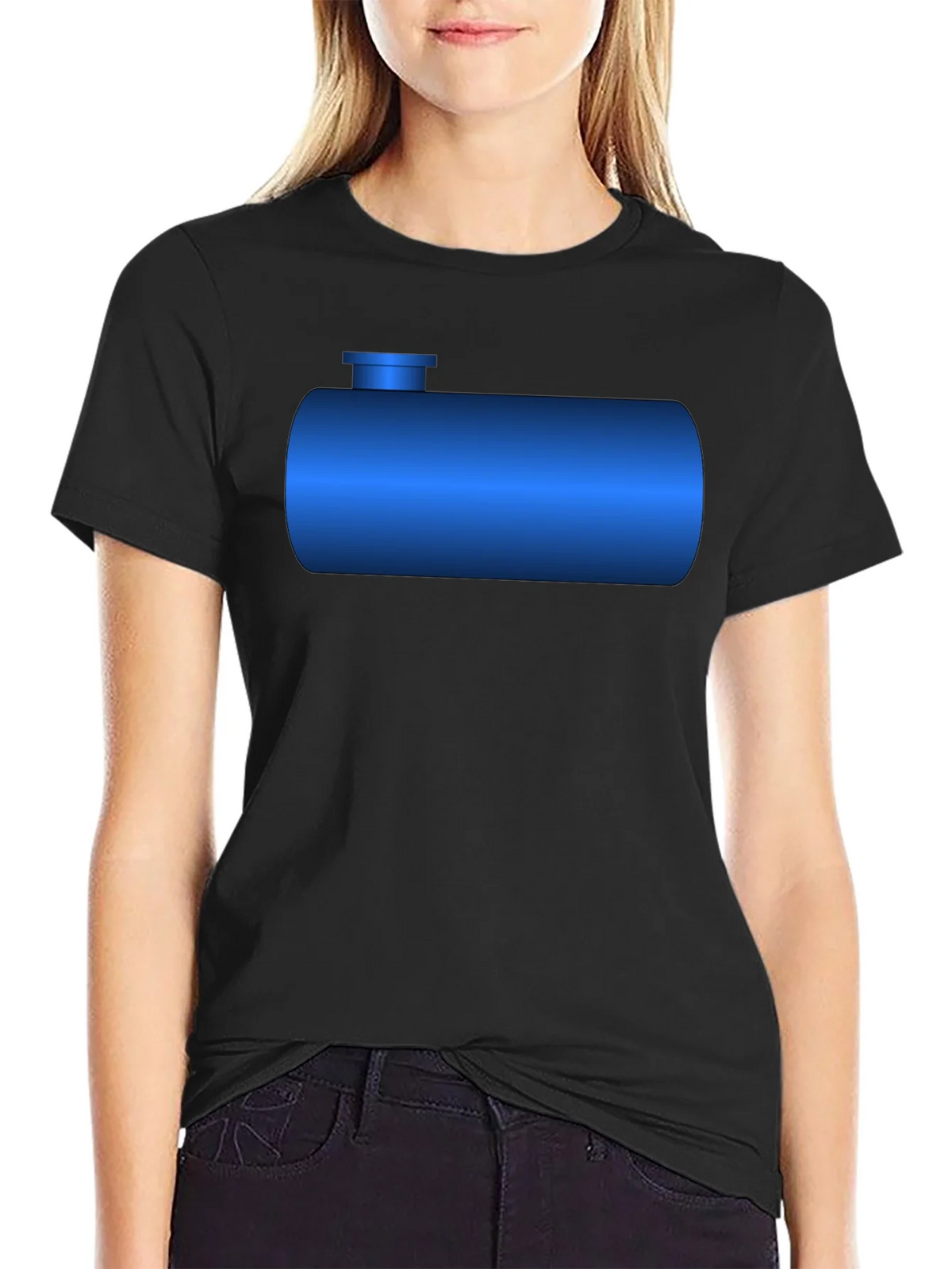 Blue Tank T-Shirt - Novelty Graphic Tee product image 2