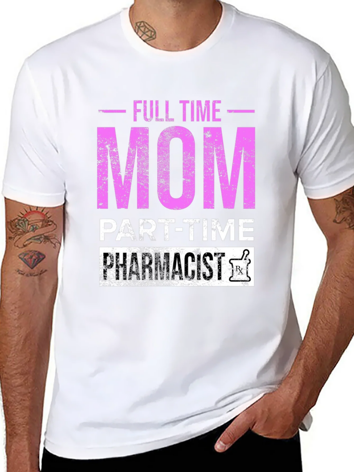 Full Time Mom Part-Time Pharmacist T-Shirt product image 5