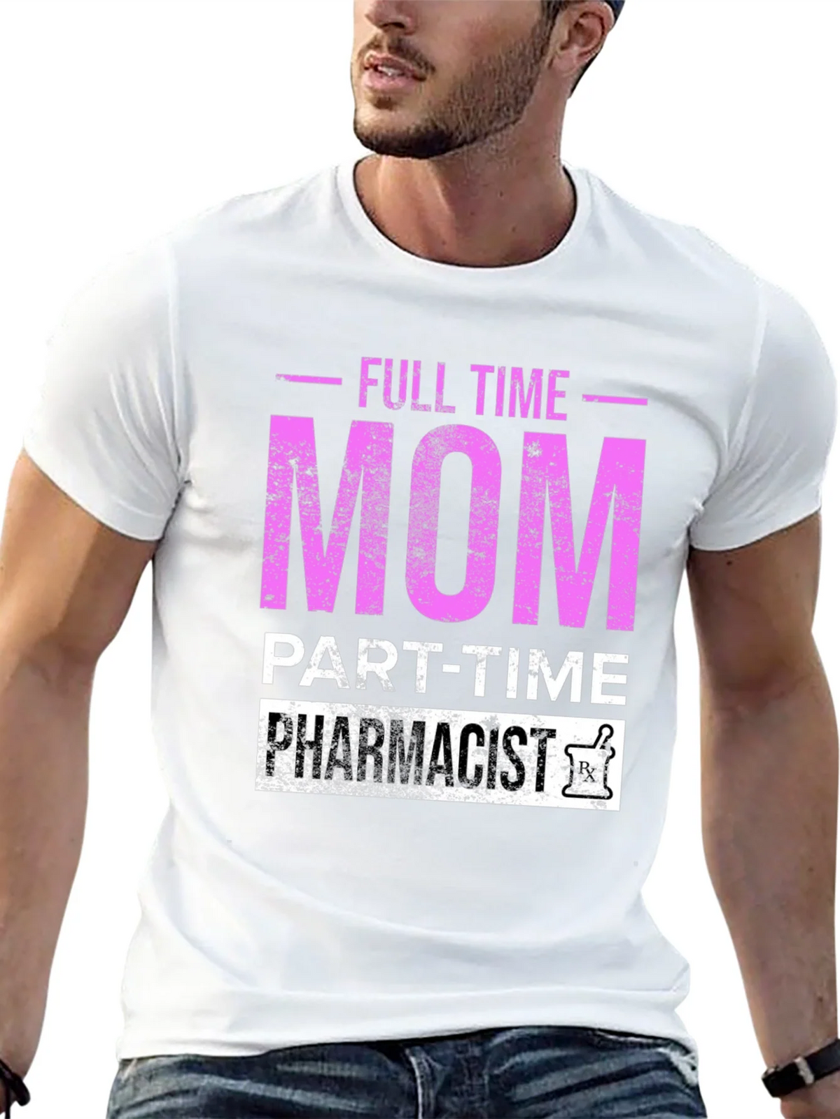 Full Time Mom Part-Time Pharmacist T-Shirt product image 10