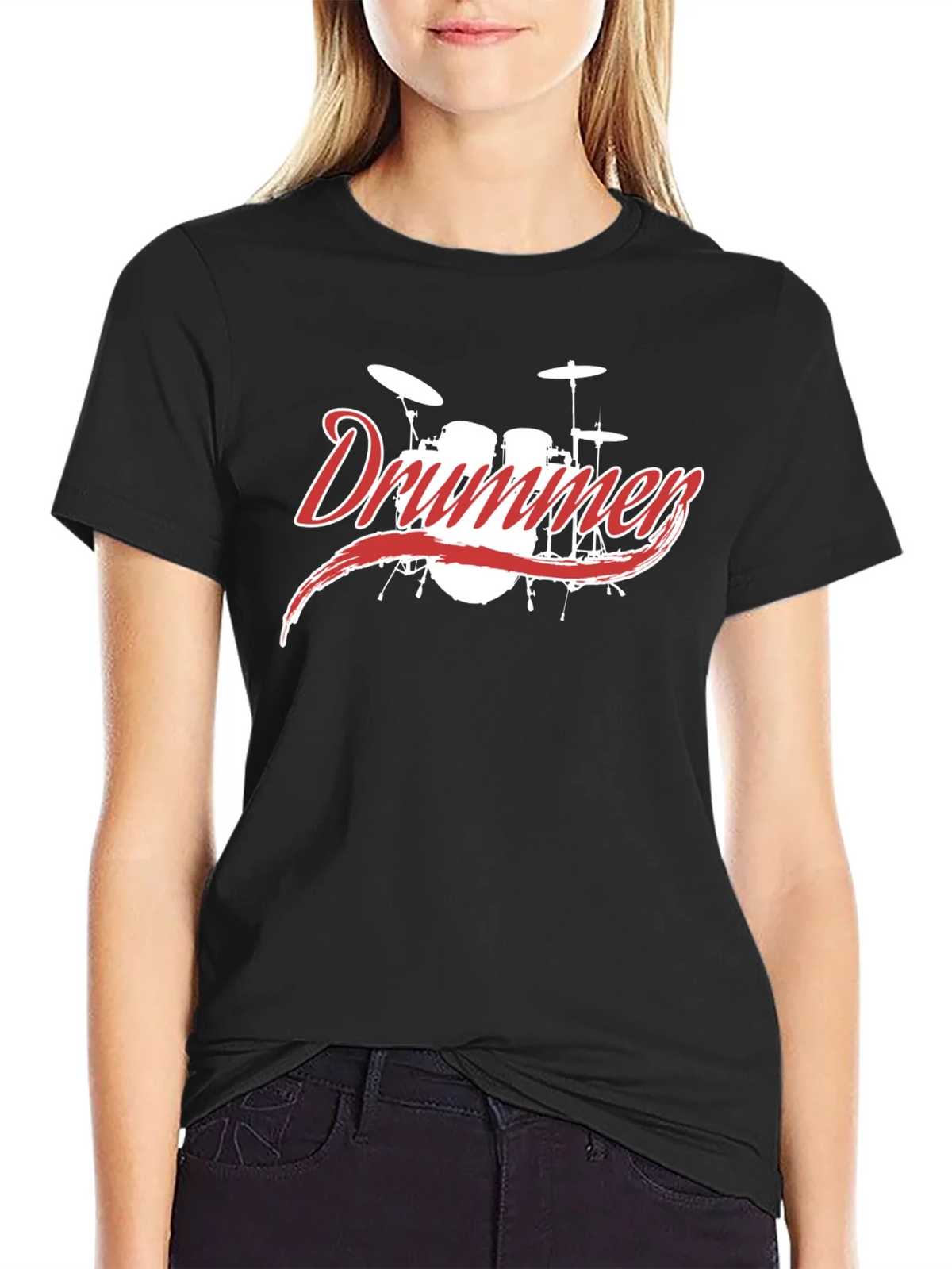 Drummer Graphic Tee - Black product image 2