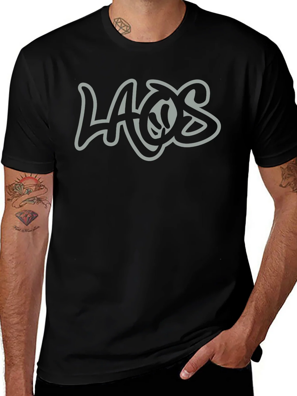 LAOS Graphic T-Shirt - Cool Casual Style product image 1