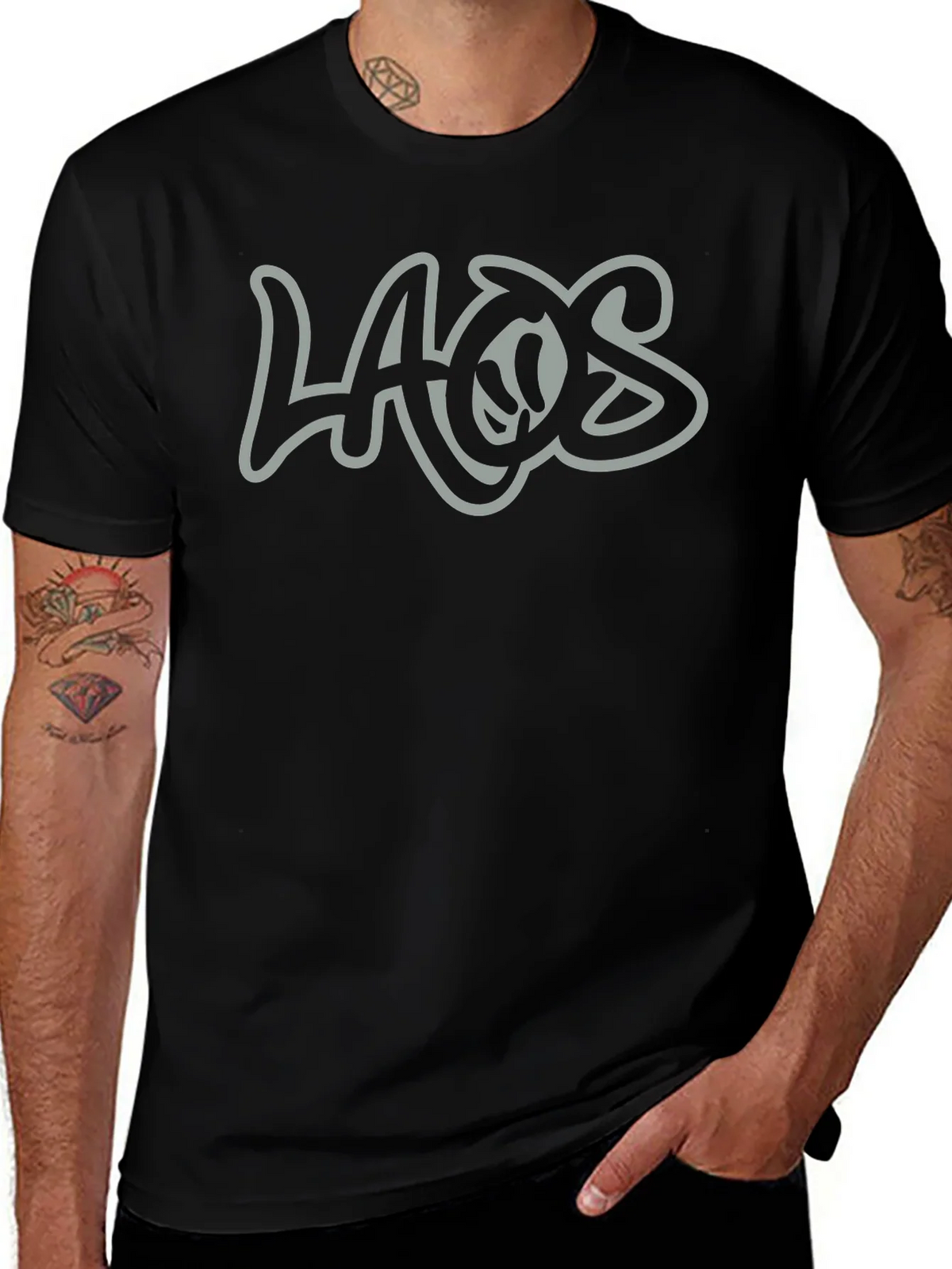LAOS Graphic T-Shirt - Cool Casual Style product image 1