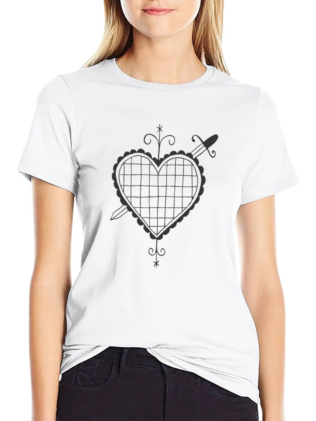 Heart & Dagger Graphic Tee - Mens Black T-Shirt product image 8