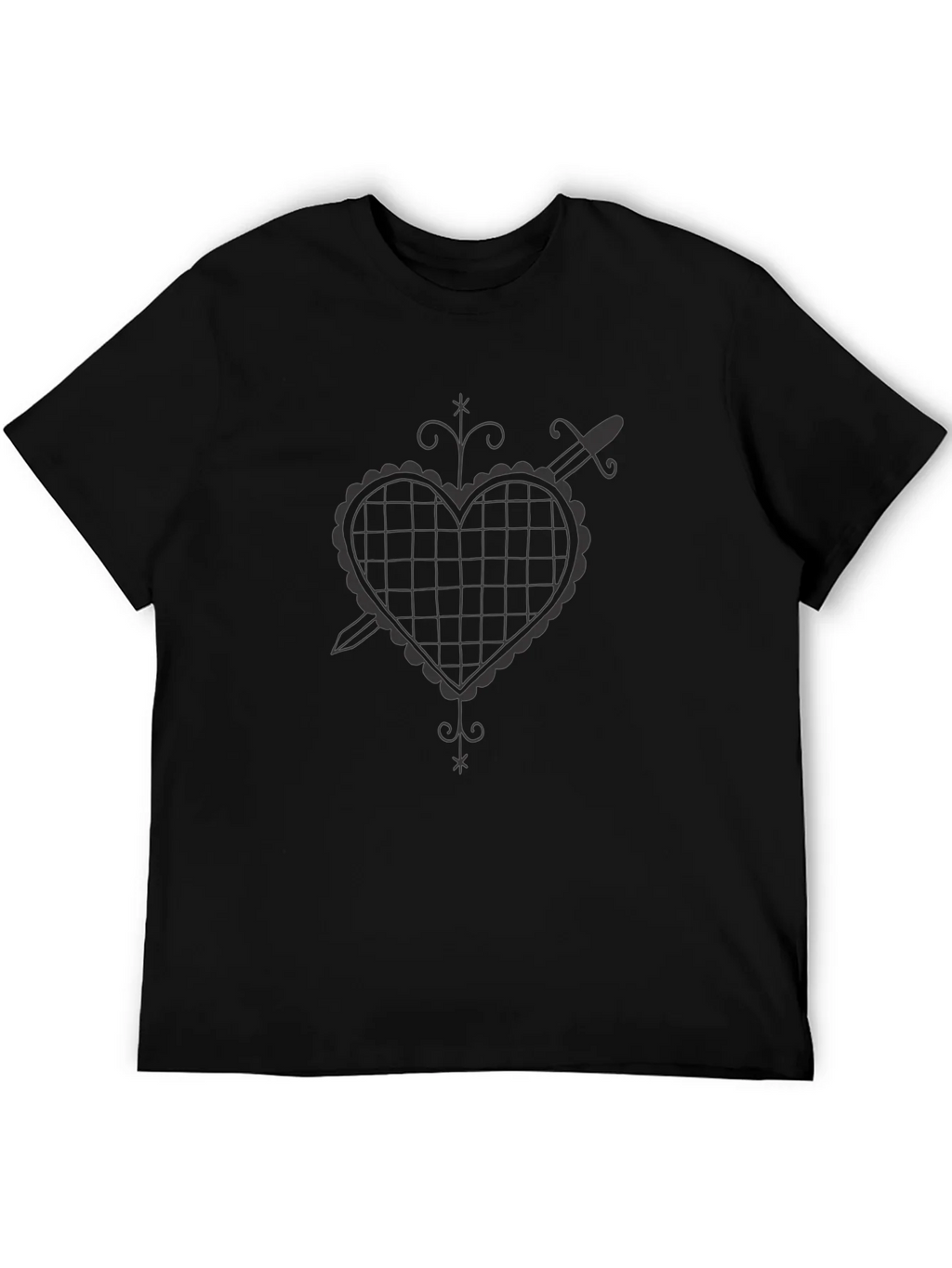 Heart & Dagger Graphic Tee - Mens Black T-Shirt product image 5