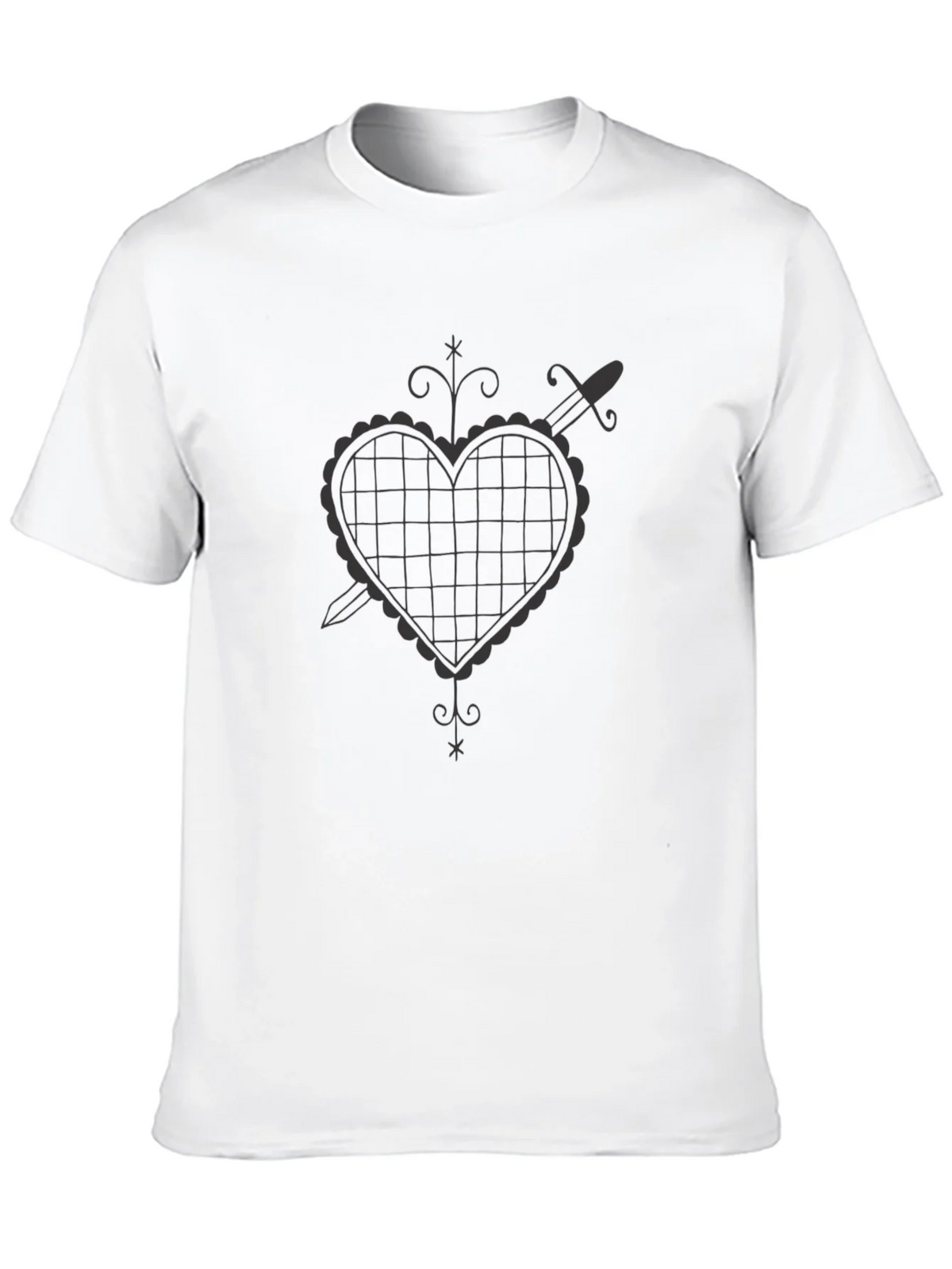 Heart & Dagger Graphic Tee - Mens Black T-Shirt product image 9