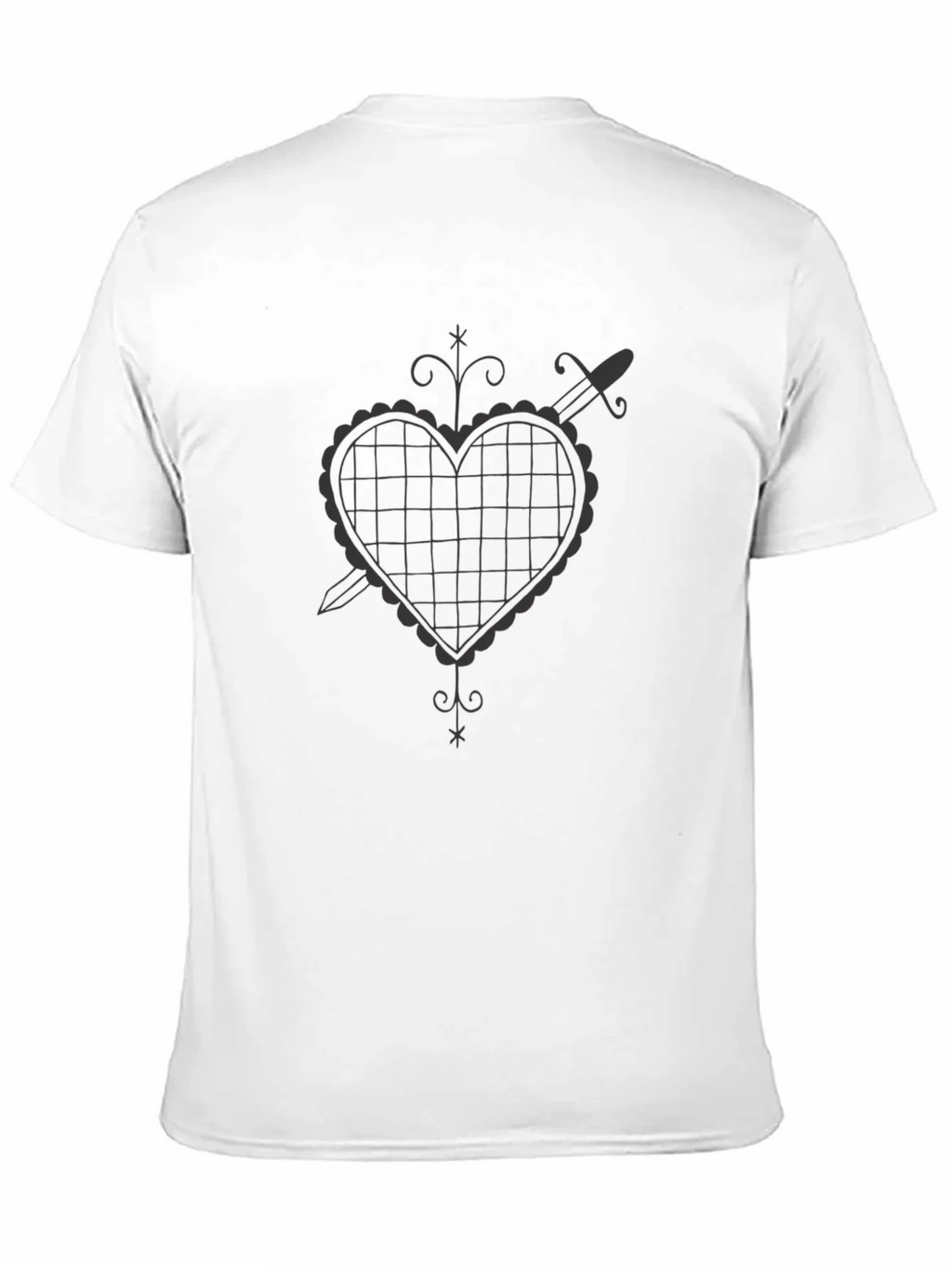 Heart & Dagger Graphic Tee - Mens Black T-Shirt product image 10