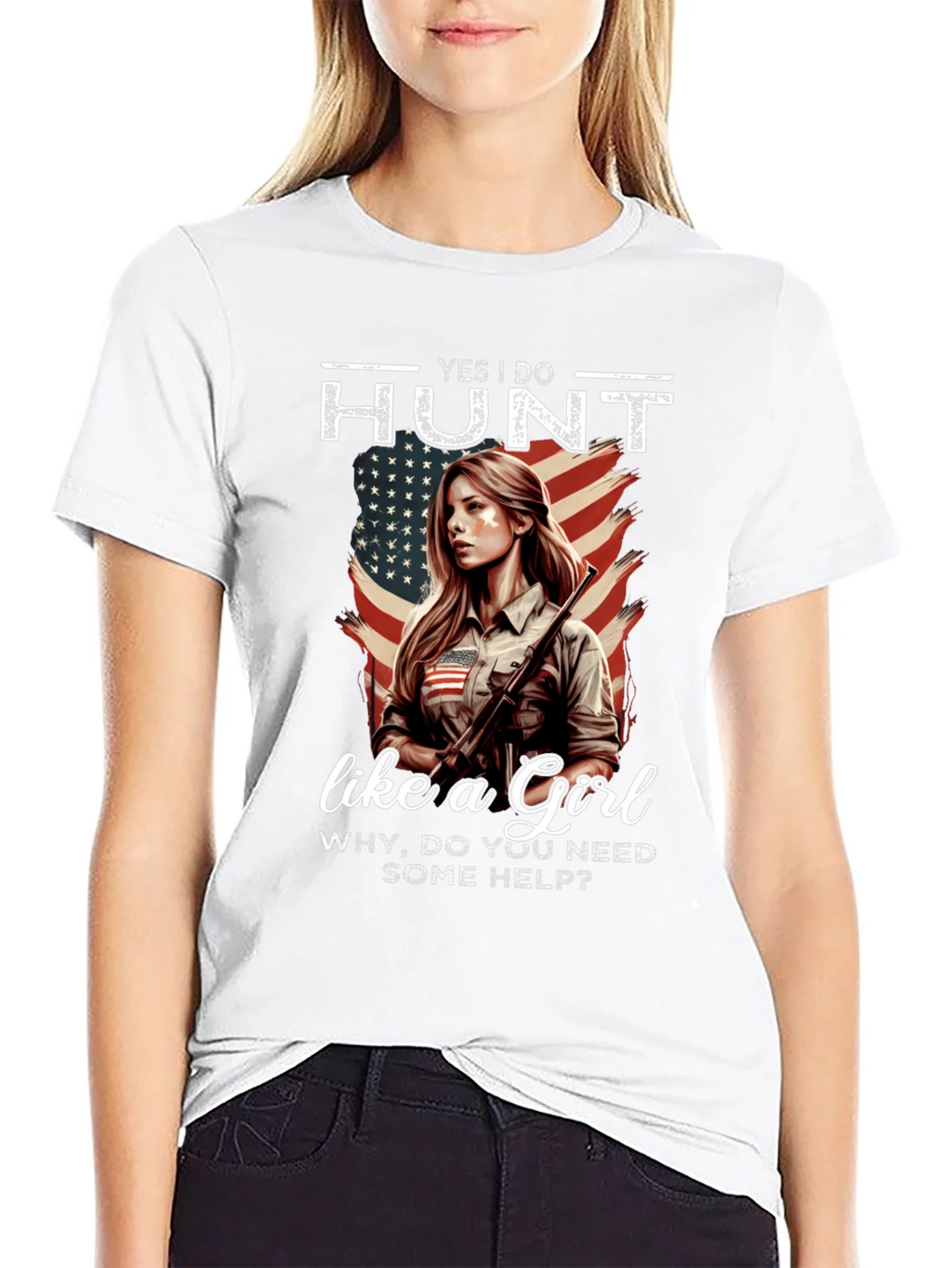 Yes I Do Hunt Like a Girl T-Shirt product image 8