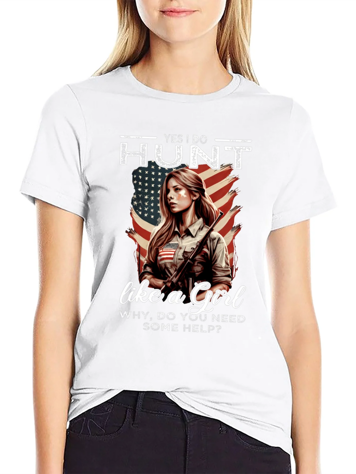 Yes I Do Hunt Like a Girl T-Shirt product image 8