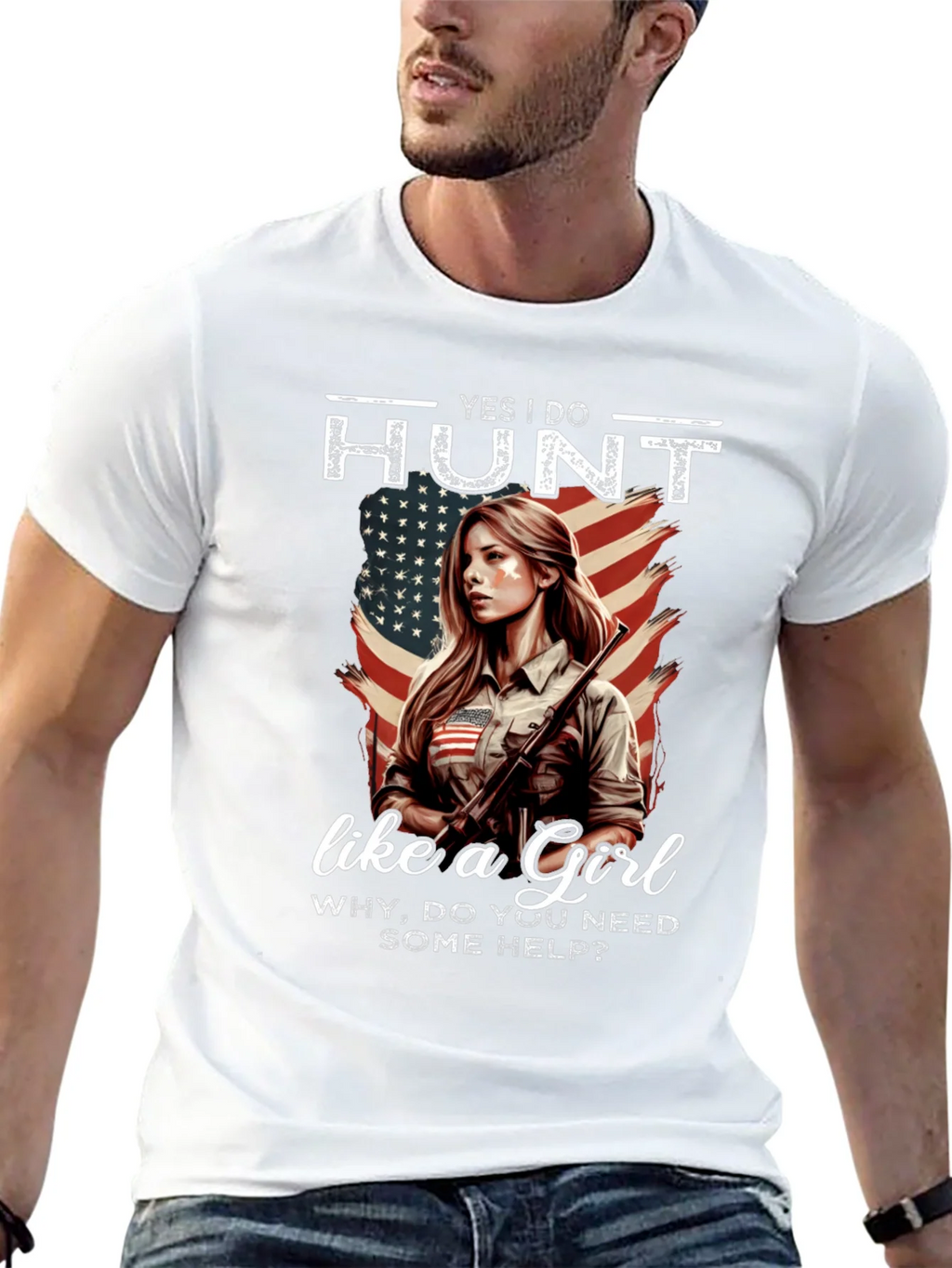 Yes I Do Hunt Like a Girl T-Shirt product image 12