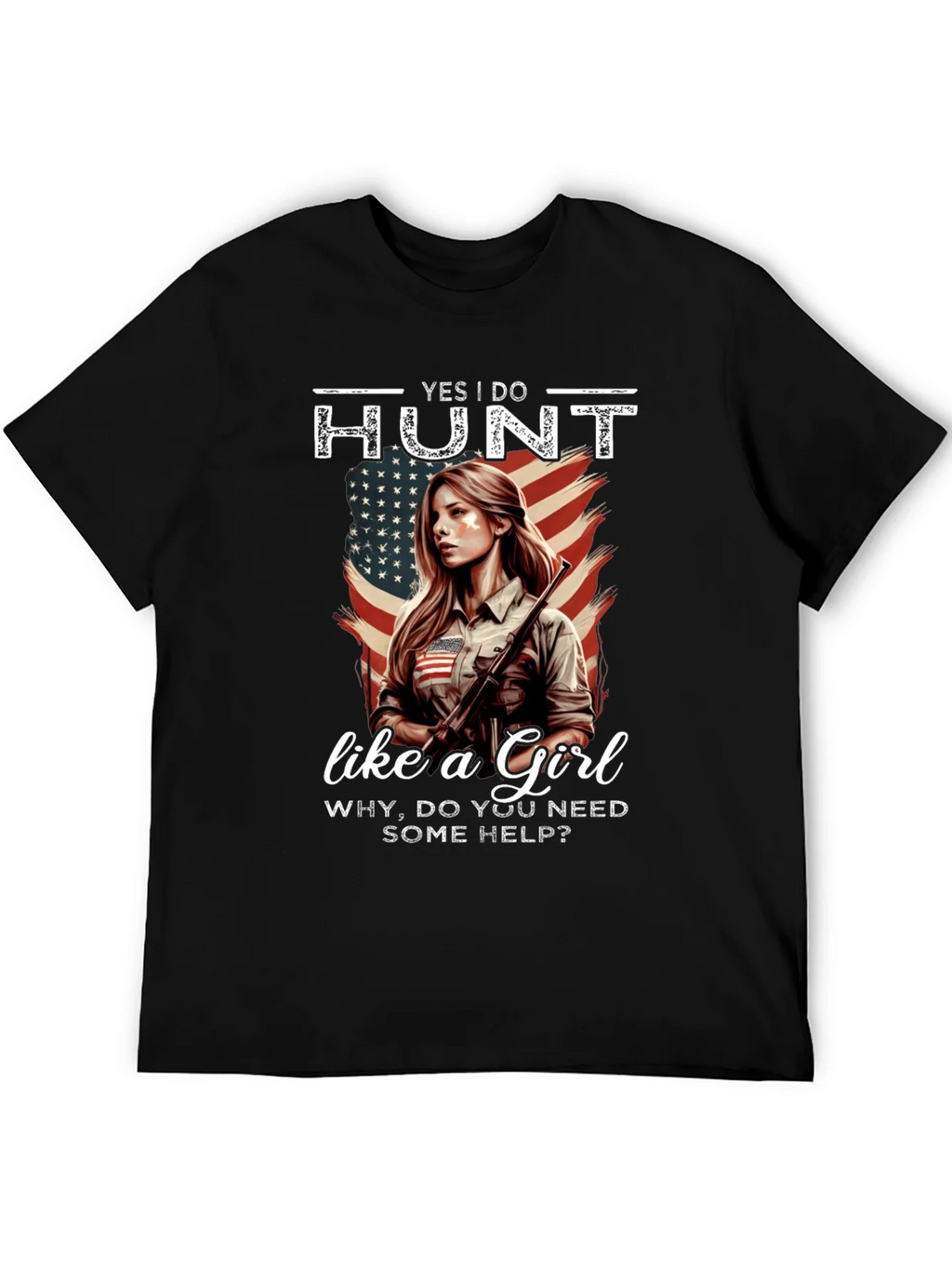 Yes I Do Hunt Like a Girl T-Shirt product image 5