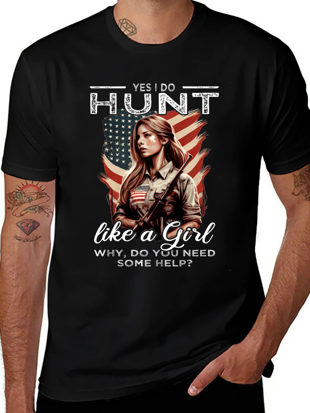 Yes I Do Hunt Like a Girl T-Shirt product image 1