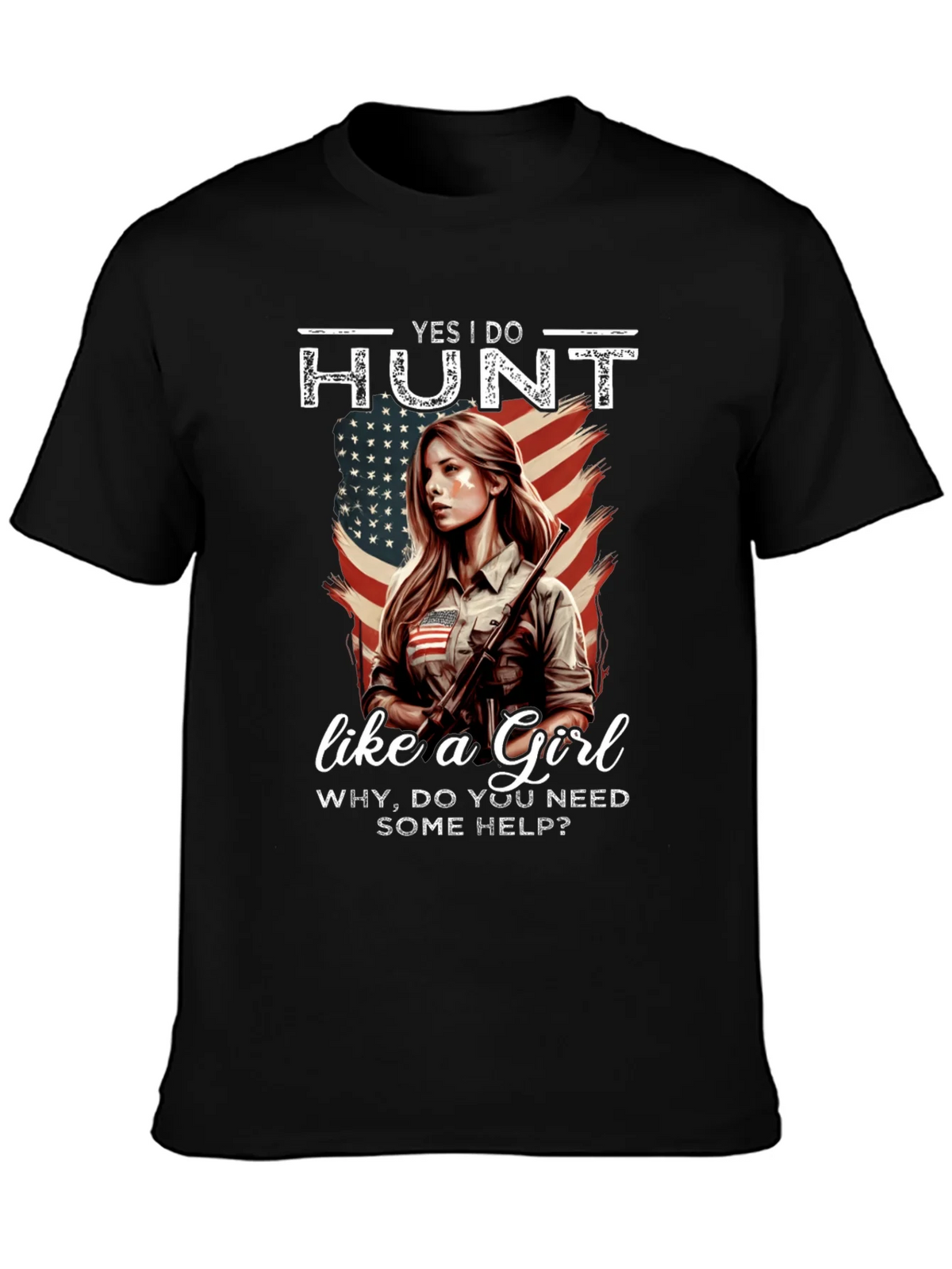 Yes I Do Hunt Like a Girl T-Shirt product image 3