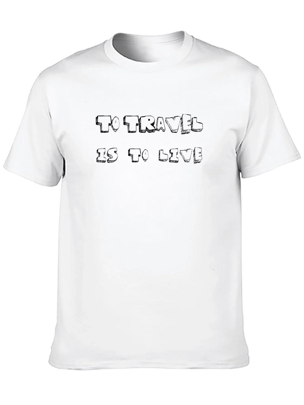 Travel Quote Black Graphic Tee Shirt product image 8