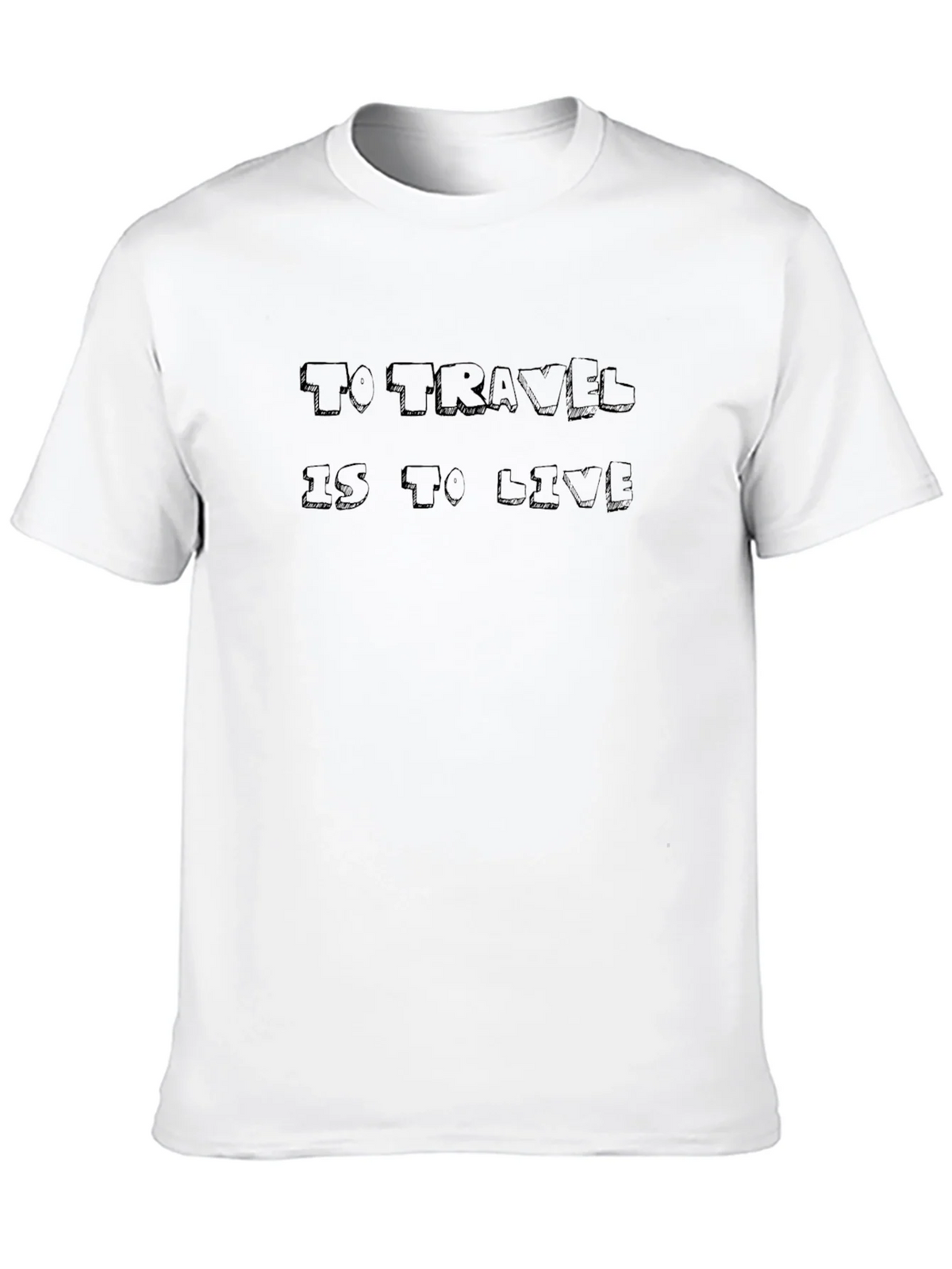 Travel Quote Black Graphic Tee Shirt product image 8