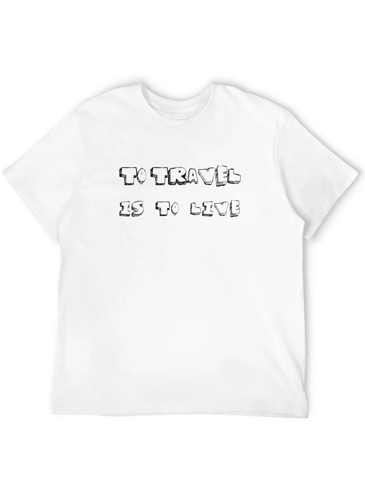 Travel Quote Black Graphic Tee Shirt product image 10