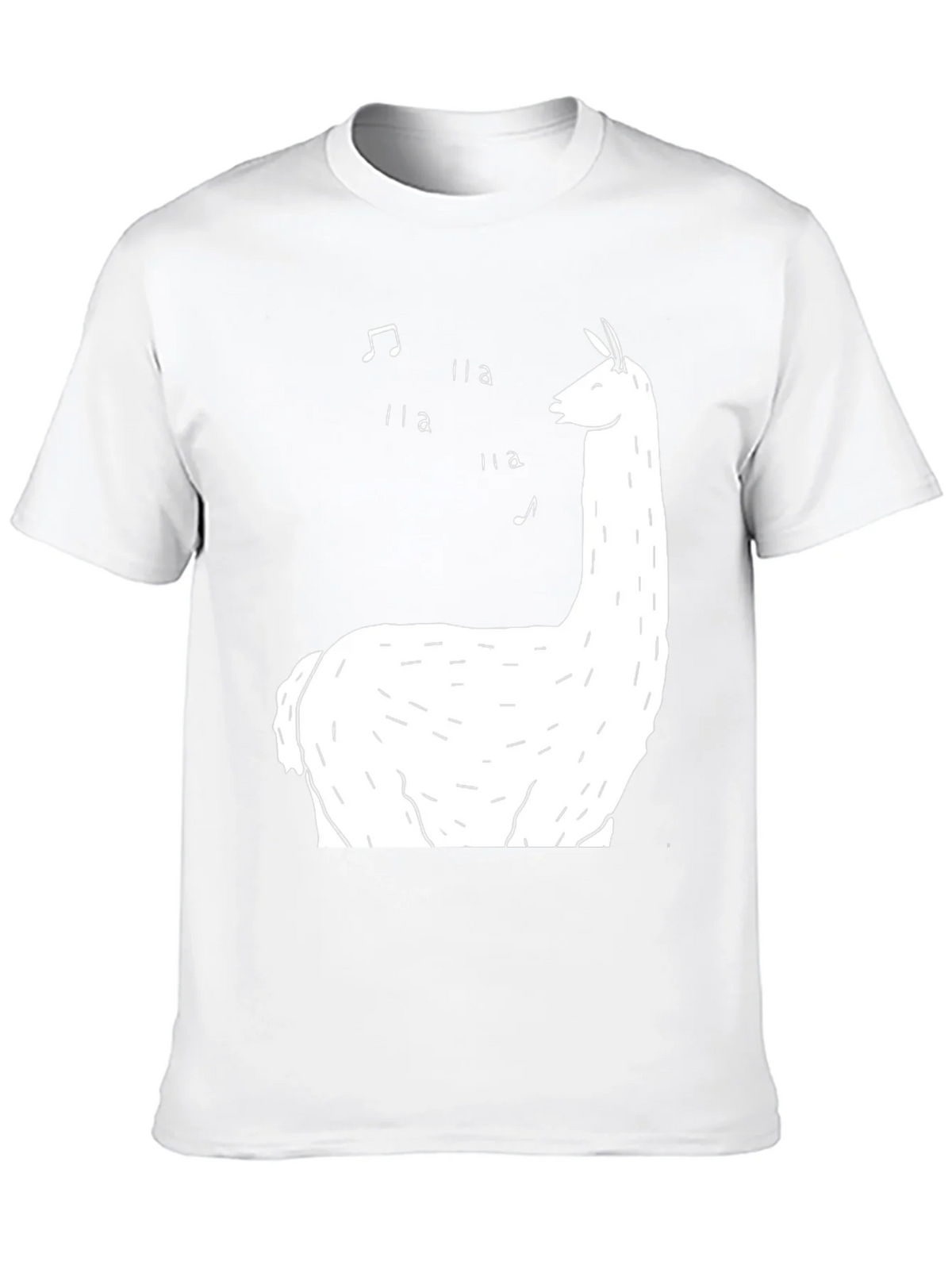 Singing Llama Graphic Tee - Black Cotton T-Shirt product image 9