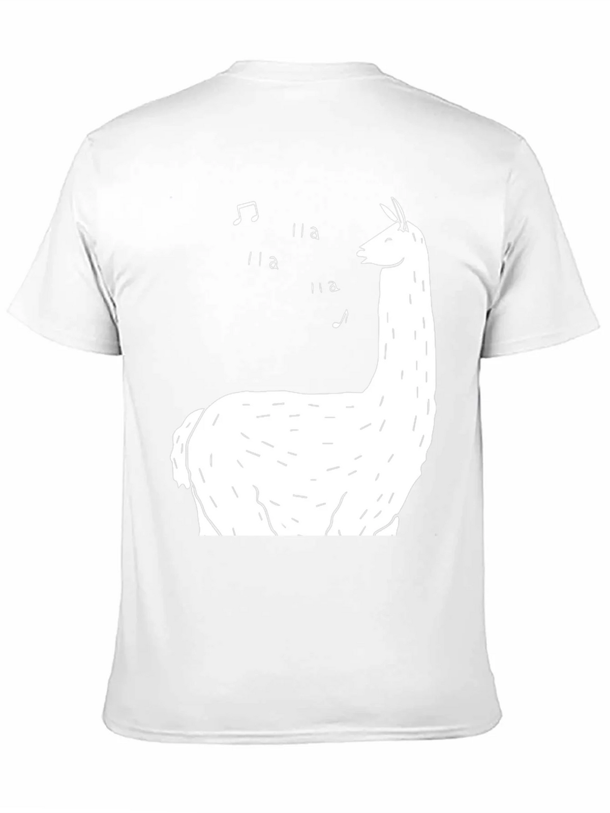 Singing Llama Graphic Tee - Black Cotton T-Shirt product image 10