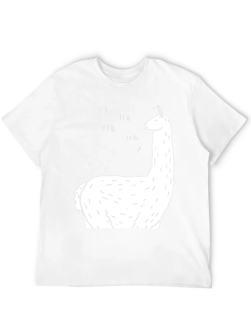 Singing Llama Graphic Tee - Black Cotton T-Shirt product image 11