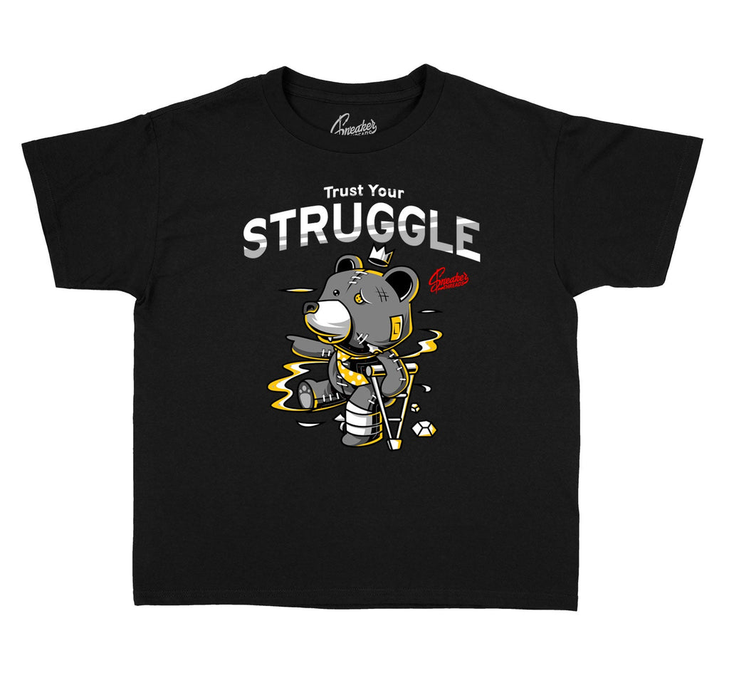 Kids- Cool Grey 3 Trust Your Hustle Shirt