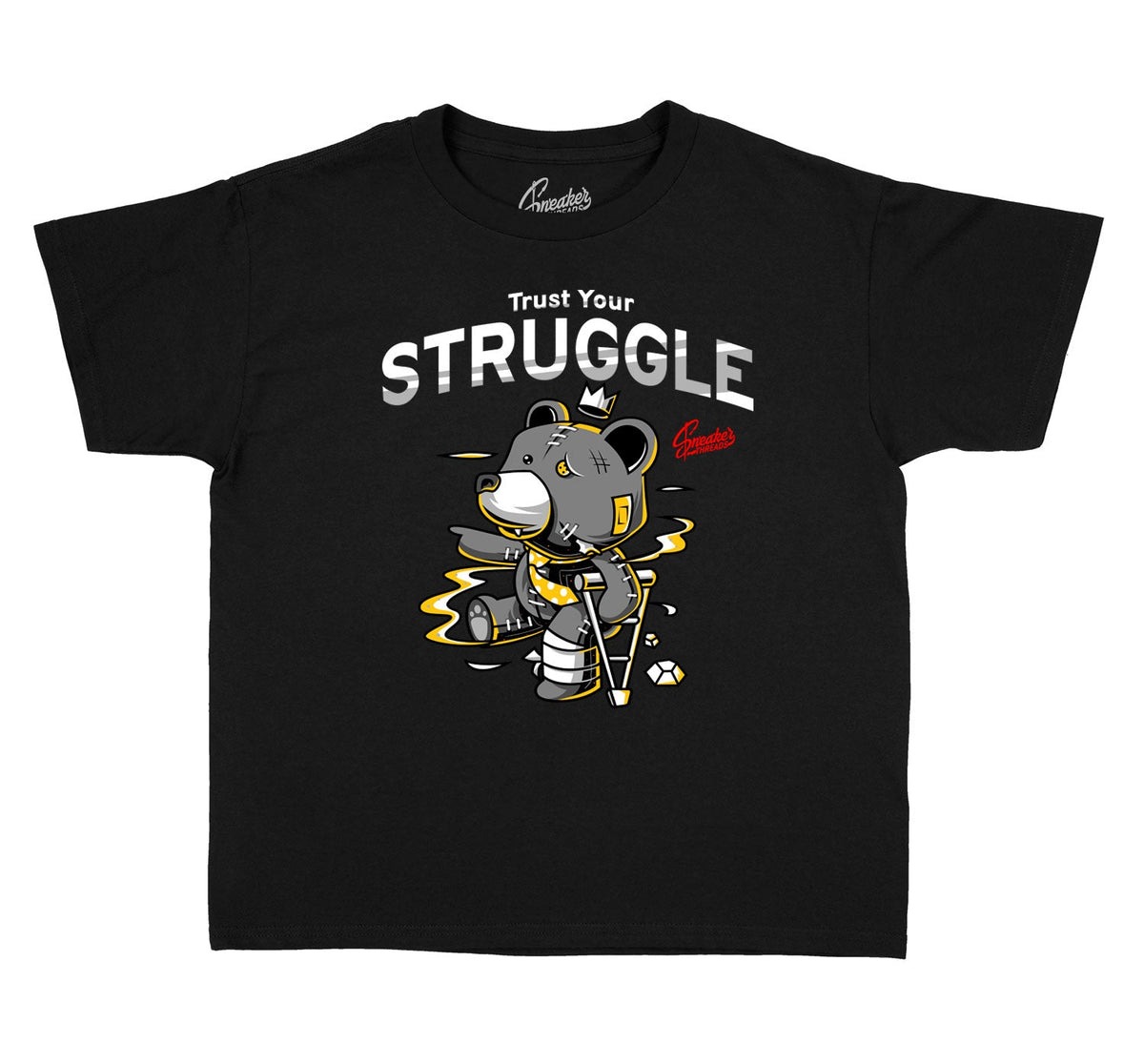 Kids- Cool Grey 3 Trust Your Hustle Shirt