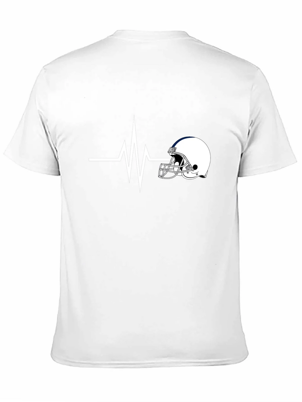 Football Helmet Heartbeat T-Shirt - Fan Apparel product image 9