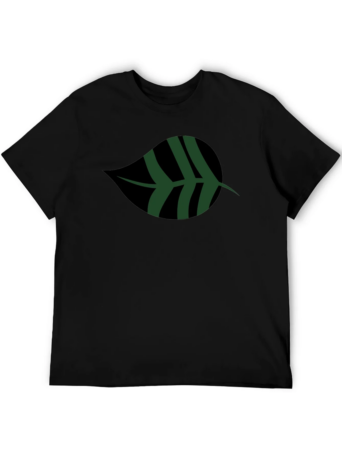 Leaf Graphic Black T-Shirt | Casual Style product image 5