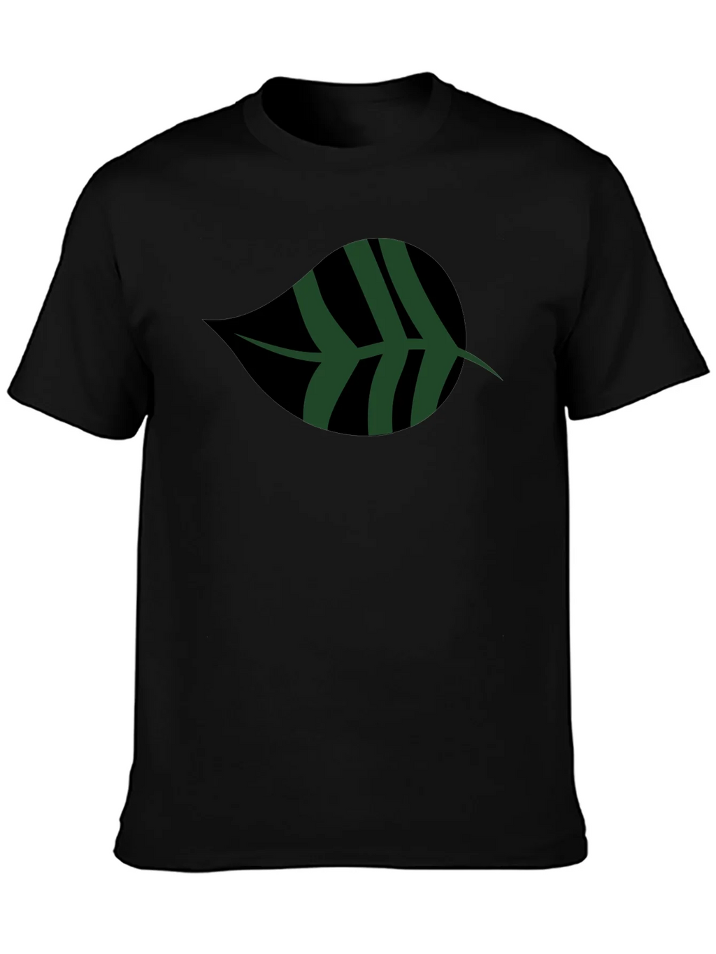 Leaf Graphic Black T-Shirt | Casual Style product image 3