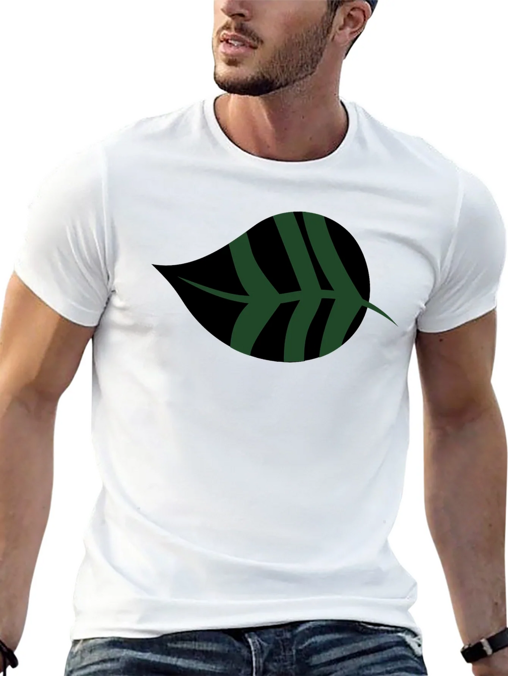 Leaf Graphic Black T-Shirt | Casual Style product image 12