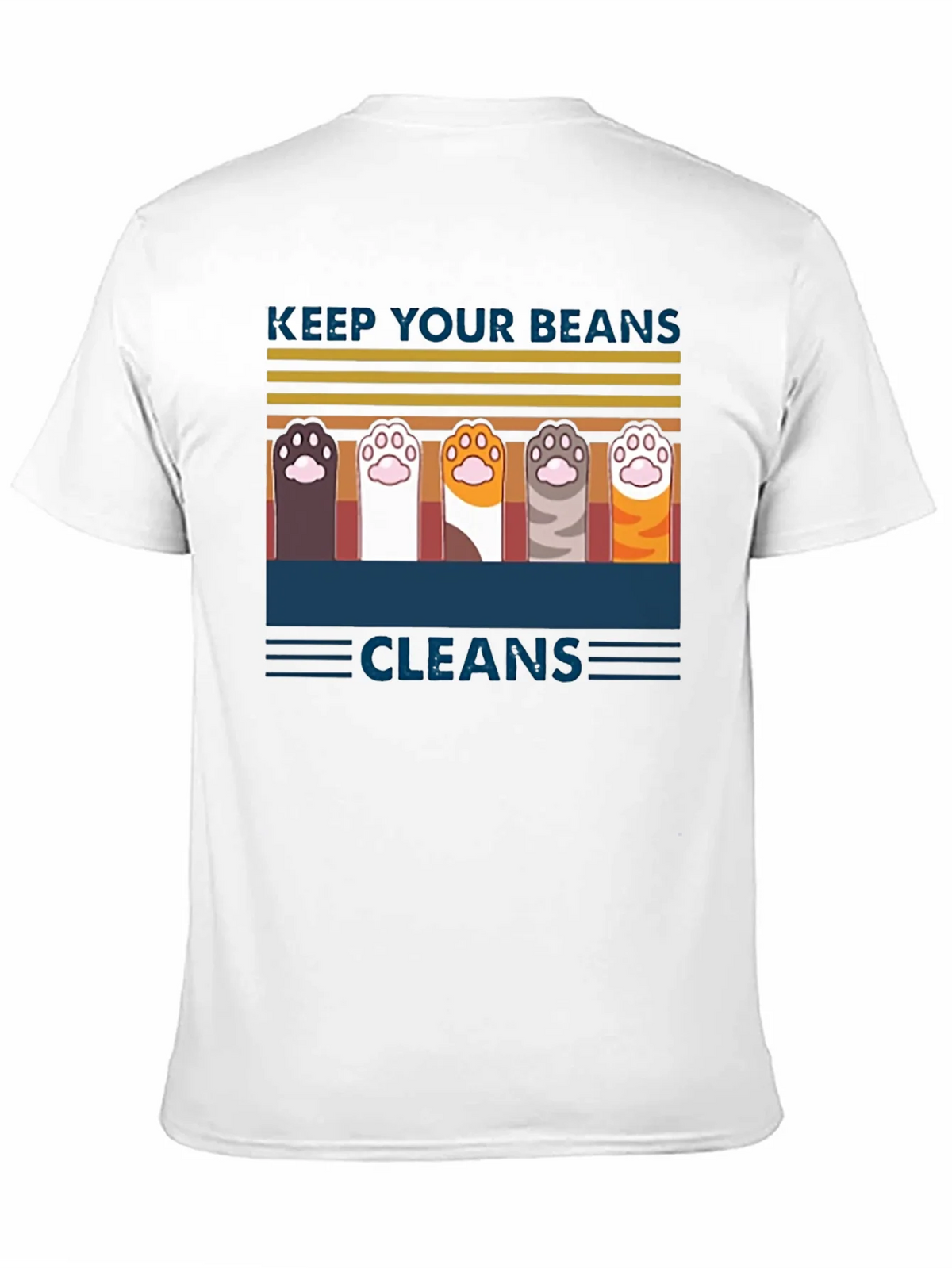 Keep Your Beans Clean T-Shirt | Cute Cat Paw Design product image 10